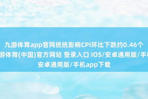 九游体育app官网统统影响CPI环比下跌约0.46个百分点-九游体育(中国)官方网站 登录入口 IOS/安卓通用版/手机app下载