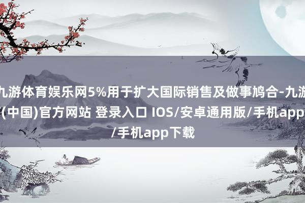 九游体育娱乐网5%用于扩大国际销售及做事鸠合-九游体育(中国)官方网站 登录入口 IOS/安卓通用版/手机app下载