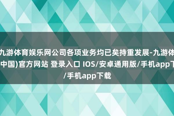 九游体育娱乐网公司各项业务均已矣持重发展-九游体育(中国)官方网站 登录入口 IOS/安卓通用版/手机app下载