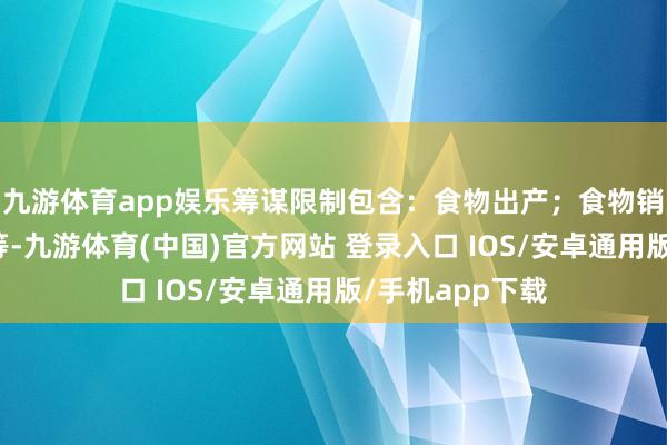 九游体育app娱乐筹谋限制包含：食物出产；食物销售；餐饮做事等-九游体育(中国)官方网站 登录入口 IOS/安卓通用版/手机app下载