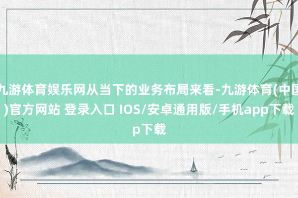 九游体育娱乐网从当下的业务布局来看-九游体育(中国)官方网站 登录入口 IOS/安卓通用版/手机app下载